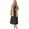imageGRECERELLE Womens 2025 Fall Winter Casual Shawl Neck Long Sleeve Relaxed Fit Open Front Cardigan with Pockets XS  3XLKhaki