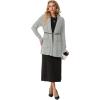 imageGRECERELLE Womens 2025 Fall Winter Casual Shawl Neck Long Sleeve Relaxed Fit Open Front Cardigan with Pockets XS  3XLLight Gray