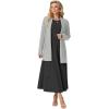 imageGRECERELLE Womens 2025 Fall Winter Casual Shawl Neck Long Sleeve Relaxed Fit Open Front Cardigan with Pockets XS  3XLLight Gray