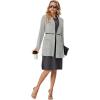 imageGRECERELLE Womens 2025 Fall Winter Casual Shawl Neck Long Sleeve Relaxed Fit Open Front Cardigan with Pockets XS  3XLLight Gray