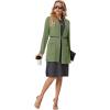 imageGRECERELLE Womens 2025 Fall Winter Casual Shawl Neck Long Sleeve Relaxed Fit Open Front Cardigan with Pockets XS  3XLMoss Green