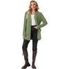 imageGRECERELLE Womens 2025 Fall Winter Casual Shawl Neck Long Sleeve Relaxed Fit Open Front Cardigan with Pockets XS  3XLMoss Green
