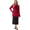 imageGRECERELLE Womens 2025 Fall Winter Casual Shawl Neck Long Sleeve Relaxed Fit Open Front Cardigan with Pockets XS  3XLRed