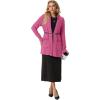 imageGRECERELLE Womens 2025 Fall Winter Casual Shawl Neck Long Sleeve Relaxed Fit Open Front Cardigan with Pockets XS  3XLRose Red