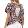Black Red Floral