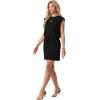 image:imageGRECERELLE 2026 Womens Summer Dresses Round Neck Sleeveless Tie Waist Casual Mini Sundresses with PocketsBlack