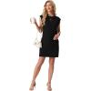 image:imageGRECERELLE 2026 Womens Summer Dresses Round Neck Sleeveless Tie Waist Casual Mini Sundresses with PocketsBlack