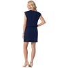 image:imageGRECERELLE 2026 Womens Summer Dresses Round Neck Sleeveless Tie Waist Casual Mini Sundresses with PocketsNavy Blue