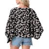 image:imageGRECERELLE Womens Summer Lightweight Cardigan Open Front Casual Loose Cropped Kimono Cover UpsBlack Butterfly