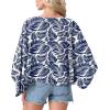 image:imageGRECERELLE Womens Summer Lightweight Cardigan Open Front Casual Loose Cropped Kimono Cover UpsWhite Palm Leaf