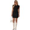 image:imageGRECERELLE 2026 Womens Summer 2 Piece Skort Set Cap Sleeve Round Neck Top amp Tennis Skirt with Pockets for Athletic amp CasualBlack
