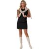 image:imageGRECERELLE 2026 Womens Summer 2 Piece Skort Set Cap Sleeve Round Neck Top amp Tennis Skirt with Pockets for Athletic amp CasualBlack