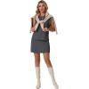 image:imageGRECERELLE 2026 Womens Summer 2 Piece Skort Set Cap Sleeve Round Neck Top amp Tennis Skirt with Pockets for Athletic amp CasualDark Gray