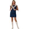 image:imageGRECERELLE 2026 Womens Summer 2 Piece Skort Set Cap Sleeve Round Neck Top amp Tennis Skirt with Pockets for Athletic amp CasualNavy Blue