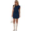 image:imageGRECERELLE 2026 Womens Summer 2 Piece Skort Set Cap Sleeve Round Neck Top amp Tennis Skirt with Pockets for Athletic amp CasualNavy Blue