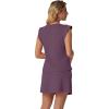 image:imageGRECERELLE 2026 Womens Summer 2 Piece Skort Set Cap Sleeve Round Neck Top amp Tennis Skirt with Pockets for Athletic amp CasualRosewood