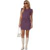 image:imageGRECERELLE 2026 Womens Summer 2 Piece Skort Set Cap Sleeve Round Neck Top amp Tennis Skirt with Pockets for Athletic amp CasualRosewood