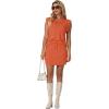 image:imageGRECERELLE 2026 Womens Summer 2 Piece Skort Set Cap Sleeve Round Neck Top amp Tennis Skirt with Pockets for Athletic amp CasualTan