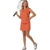 image:imageGRECERELLE 2026 Womens Summer 2 Piece Skort Set Cap Sleeve Round Neck Top amp Tennis Skirt with Pockets for Athletic amp CasualTan