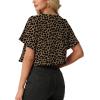 image:imageGRECERELLE Womens Summer Lightweight Cropped Cardigan Shrug Short Sleeve Open Front Casual Bolero Cover UpsLd Dark Khaki