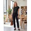 image:imageGRECERELLE Womens Summer Tops Cap Sleeve Basic Tee Shirts Casual Tank Top Loose Crew Neck 2026 Trendy Clothes S2XLAblack