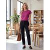 image:imageGRECERELLE Womens Summer Tops Cap Sleeve Basic Tee Shirts Casual Tank Top Loose Crew Neck 2026 Trendy Clothes S2XLHot Pink