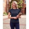 image:imageGRECERELLE Womens Summer Tops Cap Sleeve Basic Tee Shirts Casual Tank Top Loose Crew Neck 2026 Trendy Clothes S2XLNavy Blue
