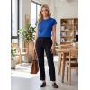 image:imageGRECERELLE Womens Summer Tops Cap Sleeve Basic Tee Shirts Casual Tank Top Loose Crew Neck 2026 Trendy Clothes S2XLRoyal Blue