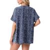 image:imageGRECERELLE Short Sleeve Cardigan for Women Lightweight Summer with Pockets Open Front Casual Beach Cover Ups 2026Blue Small Flower