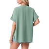 image:imageGRECERELLE Short Sleeve Cardigan for Women Lightweight Summer with Pockets Open Front Casual Beach Cover Ups 2026Mint Green