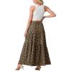 image:imageGRECERELLE Womens Boho Maxi Skirt Elastic High Waist Tiered ALine Casual Summer Flowy Asymmetric Long Skirts with PocketsLd Khaki