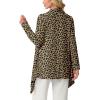 image:imageGRECERELLE Womens Lightweight Cardigan Open Front Draped Long Sleeve Casual Asymmetric Hem Cardigans with PocketsLd Dark Khaki