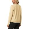 image:imageGRECERELLE Womens Lightweight Knit Cardigan Long Sleeve Open Front VNeck Casual Basic Sweater with PocketsButter Yellow