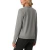 image:imageGRECERELLE Womens Lightweight Knit Cardigan Long Sleeve Open Front VNeck Casual Basic Sweater with PocketsLight Gray
