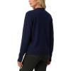 image:imageGRECERELLE Womens Lightweight Knit Cardigan Long Sleeve Open Front VNeck Casual Basic Sweater with PocketsNavy Blue