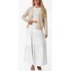 image:imageGRECERELLE Womens Lightweight Knit Cardigan Long Sleeve Open Front VNeck Casual Basic Sweater with PocketsOatmeal