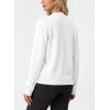 image:imageGRECERELLE Womens Lightweight Knit Cardigan Long Sleeve Open Front VNeck Casual Basic Sweater with PocketsWhite