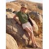 image:imageGRECERELLE Womens Open Back Workout Tops Backless Athletic Shirts Casual Crop Running Tee Y2k YogaArmy Green