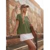 image:imageGRECERELLE Womens Open Back Workout Tops Backless Athletic Shirts Casual Crop Running Tee Y2k YogaArmy Green