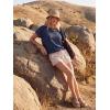 image:imageGRECERELLE Womens Open Back Workout Tops Backless Athletic Shirts Casual Crop Running Tee Y2k YogaNavy Blue