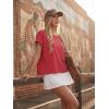 image:imageGRECERELLE Womens Open Back Workout Tops Backless Athletic Shirts Casual Crop Running Tee Y2k YogaRed