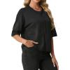 image:imageGRECERELLE Womens Short Sleeve Knit Cropped Cardigan Sweater for Business Casual Transitional Weather amp Daily WearBlack