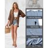 image:imageGRECERELLE Womens Summer Lightweight 34 Sleeve Cardigan Open Front Casual Loose Kimono Cover Ups with PocketsLd Coffee