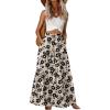 Khaki Black Flower