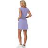 image:imageGRECERELLE 2026 Women Summer Casual 2 Piece Outfits Skort Sets Sleeveless VNeck Top amp Tennis Skirt with Pockets for AthleticAura Indigo