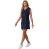 image:imageGRECERELLE 2026 Women Summer Casual 2 Piece Outfits Skort Sets Sleeveless VNeck Top amp Tennis Skirt with Pockets for AthleticNavy Blue