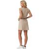 image:imageGRECERELLE 2026 Women Summer Casual 2 Piece Outfits Skort Sets Sleeveless VNeck Top amp Tennis Skirt with Pockets for AthleticOatmeal