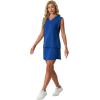 image:imageGRECERELLE 2026 Women Summer Casual 2 Piece Outfits Skort Sets Sleeveless VNeck Top amp Tennis Skirt with Pockets for AthleticRoyal Blue