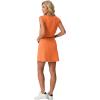 image:imageGRECERELLE 2026 Women Summer Casual 2 Piece Outfits Skort Sets Sleeveless VNeck Top amp Tennis Skirt with Pockets for AthleticVibrant Orange