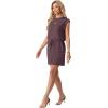 image:imageGRECERELLE 2026 Womens Summer Dresses Round Neck Sleeveless Tie Waist Casual Shirt Dress with PocketsRosewood